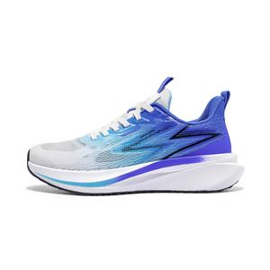 KANGLONG Низкие беговые кроссовки мужские бело-фиолетово-синие, цвет White/Purple Blue