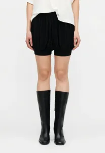 Короткие шорты-«буф» в стиле бойфренда Norma Kamali, Black