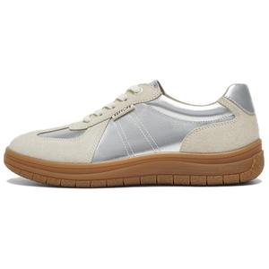 Нескользящие и износостойкие легкие низкие кроссовки для женщин BASTO, Silver & Ecru