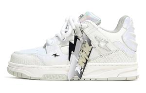 Низкие скейтерские кроссовки унисекс в новом китайском стиле MKADC, белые, с амортизацией и износостойкие