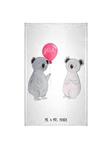 Mr. & Mrs. Panda Полотенце с изображением коалы и воздушный шар, без слов, белого цвета