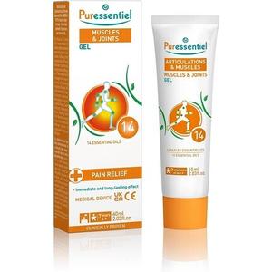 Гель для мышц и суставов, 60 мл — быстрое облегчение боли в мышцах, спине, шее и плечах — 100% натуральные ингредиенты — подходит для возраста 7+, Puressentiel