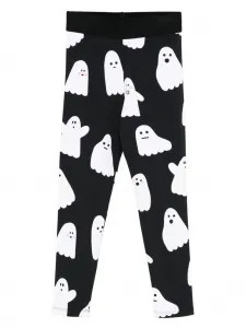 Легинсы с принтом Stella Mccartney Kids, черный