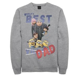 Мужской свитшот для папы Despicable Me Minions World's Best Dad Licensed Character