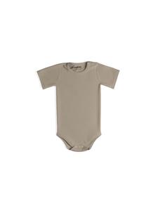 Sämann Детский боди из 100% органического хлопка, застежка на кнопках, короткие рукава, не в рубчик, цвет Simply Taupe
