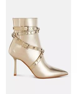 Ботинки Jaunts с люверсами и заклепками London Rag, золотой