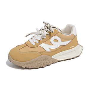 King Jinmai Амортизирующие нескользящие износостойкие дышащие и легкие женские низкие кеды желтые, цвет Yellow