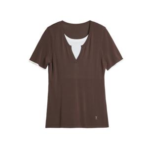 Трикотаж Women's Moderate ELLE, красный коричневый