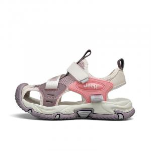 Антиударные, устойчивые к истиранию и дышащие низкие сандалии для детей Jeep, фиолетовый