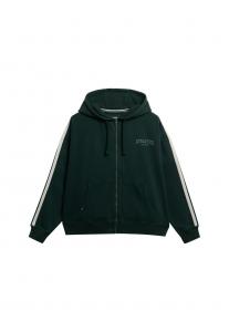 Толстовка с капюшоном на молнии Superdry, темно-зеленый