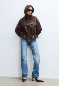 Классические туфли-лодочки на шпильке с эффектом атласа Stradivarius, Brown