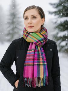 Шарф COLLEZIONE ALESSANDRO Multi, светло-розовый