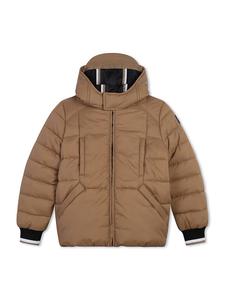 стеганая куртка светло-коричневого цвета Hugo Boss Kids