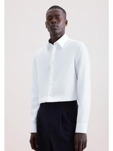 Seidensticker Деловая рубашка приталенного кроя, белая