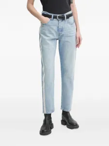 Джинсы из денима с полосой из страз Levi'S, синий