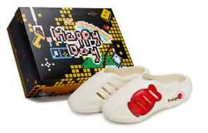 Adidas Originals Мюли AdiFOM IIInfinity, тихие, износостойкие, закрытые тапочки, унисекс, белые, красные