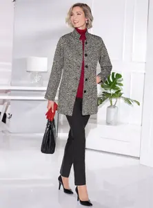 Свитер с высоким воротником Classic Basics "Пуловер", цвет Kirsche