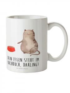 Детская кружка с надписью "Кот ест" на белом фоне Mr. & Mrs. Panda