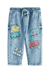 Обычные джинсы fitmonster graffiti свободного кроя Next, Mid Blue Denim