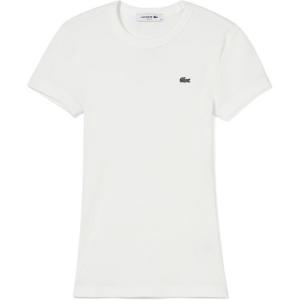 Футболка с накладным логотипом LACOSTE, 70V/экрю