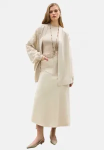 Накидка с вышитыми деталями Touché Privé, Natural