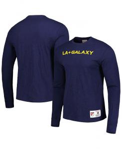 Мужская темно-синяя футболка с длинным рукавом LA Galaxy Legendary Mitchell & Ness, синий