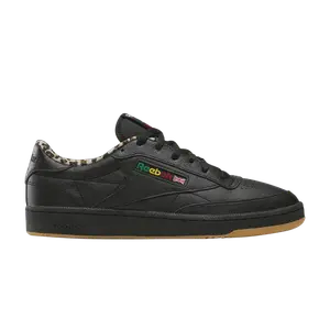 Кроссовки Wacko Maria x Club C 85 'Black Leopard Gum', черный