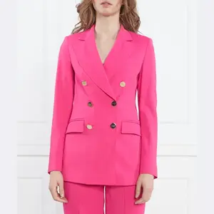 Элегантный пиджак приталенного кроя Liu Jo, розовый