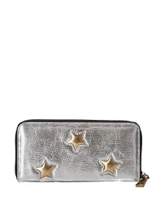 Кошелек на молнии Kensington с звездными деталями Kurt Geiger, серый