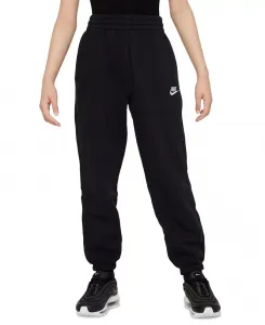 Большие девочки Спортивная одежда Club Fleece Свободные лого джоггеры Nike, черный