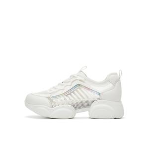 DAPHNE Дышащие массивные кроссовки женские низкие бежевые, цвет Beige