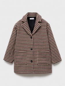 Детское пальто Marian с одним рядом пуговиц Mango, Dark Red