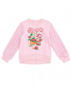 Флисовая толстовка с рукавами из искусственного меха Strawberry Shortcake, Pastel pink