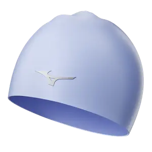 Силиконовая плавательная шапочка unisex Mizuno, серо-голубой