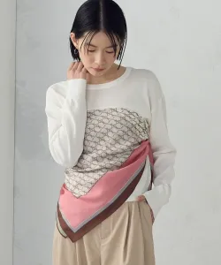 Однотонный шарф с монограммой Comme Ca Ism, цвет Pink