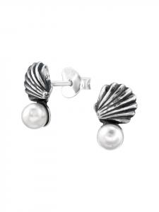 Bungsa Серебряные серьги-гвоздики