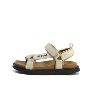 Нескользящие, амортизирующие, износостойкие, дышащие, легкие детские сандалии для детей ST&SAT, белый