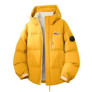 Пуховик женский с капюшоном утепленный стеганый WARRIOR, wheat желтый (diy badge)