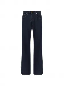 Джинсы с контрастной прострочкой и пятью карманами 7 For All Mankind, синий