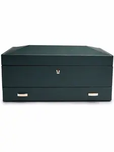 Шкатулка для 10 наручных часов Wolf, зеленый