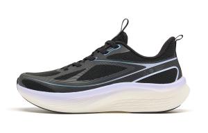 QIAODAN Низкие кроссовки для бега с амортизацией, противоскользящие и износостойкие, женские, черные