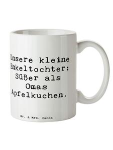 Кружка Внучка с милой надписью белого цвета Mr. & Mrs. Panda