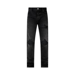 Джинсы Amiri Leather Straight MX1 Jean, Vintage Black