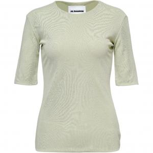 Футболка с коротким рукавом и круглым вырезом JIL SANDER, светло-зеленый