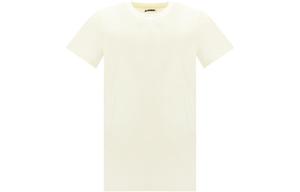 Футболка с вышитым логотипом JIL SANDER, бежевый