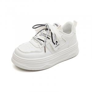 Женские низкие кроссовки для скейтбординга HUANQIU бежево-черные