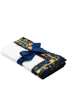 Набор borboni blue из двух льняных салфеток, 45х45 см, La Doublej, белый