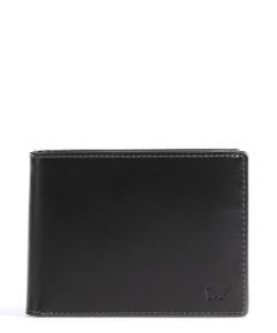 RFID-кошелек Arezzo из мелкозернистой яловой кожи Braun Büffel, черный