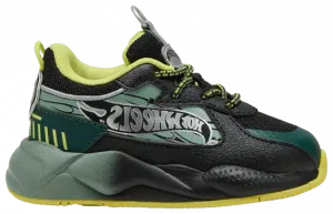 Кроссовки Puma Hot Wheels x RS-X Toddler 'Black Green Moon', зеленый