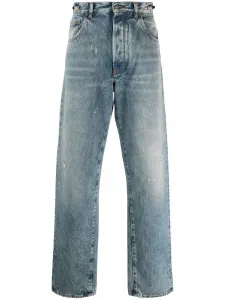 Джинсы прямого кроя с нашивкой-логотипом DARKPARK, синий